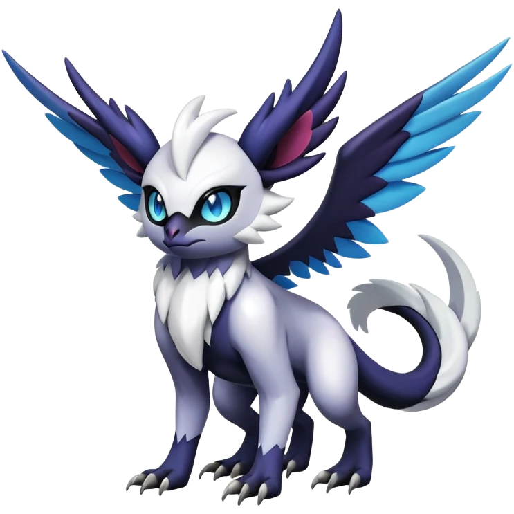 Shiny Absol-Noibat-Noivern-Hybrid (Full body) emoji