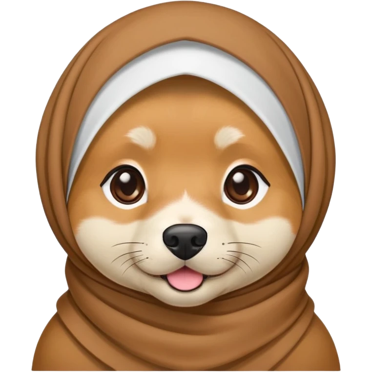 Dog wearing hijab  emoji
