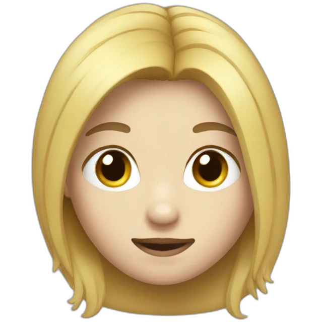 À panda with blond hair emoji