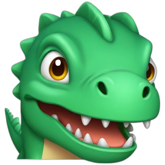 Little angry dino emoji