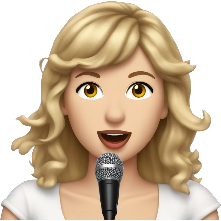 Taylor swift singing emoji
