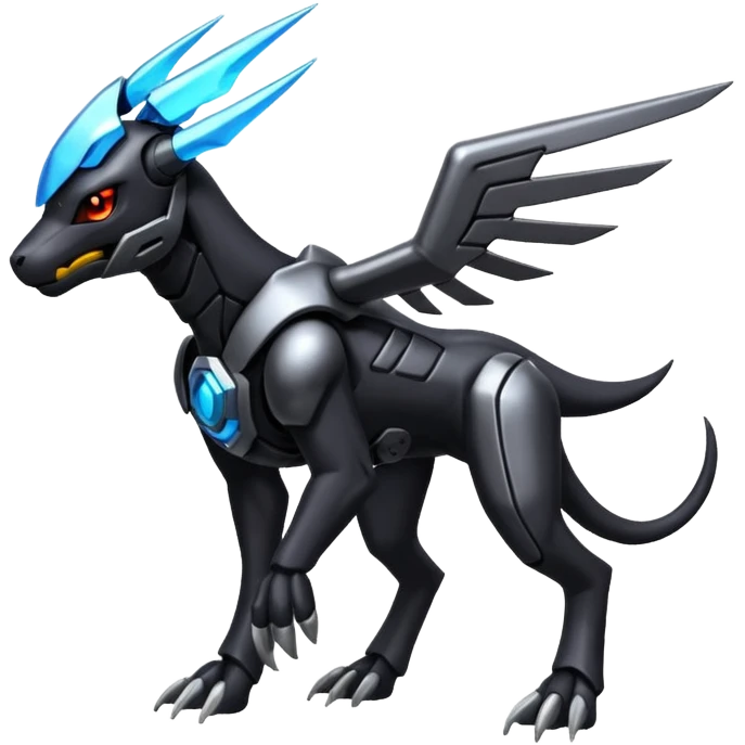 Houndoom-Zekrom-Genesect-Pokémon-Fakémon-hybrid-creature emoji