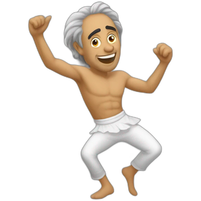 Zemmour qui rigole en dansant  emoji