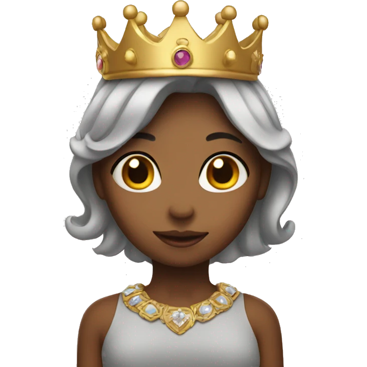 Girl with a crown  emoji