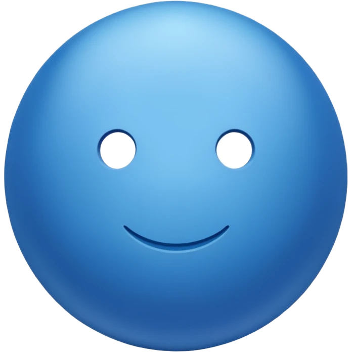 Blue emoji