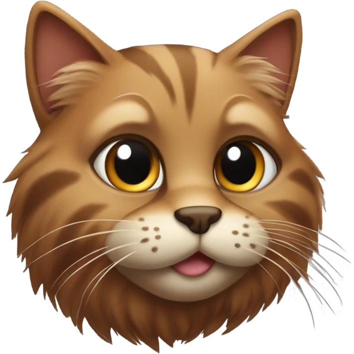 brown furry cat emoji