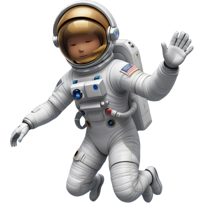 👨‍🚀 Cinematic Realistic Astronaut – A highly detailed depiction of an astronaut in a state-of-the-art space suit, floating weightlessly in the vast expanse of space. The reflective visor hides the face so we do not see the astronauts face, while intricate suit details and soft lighting create an immersive sense of realism. emoji