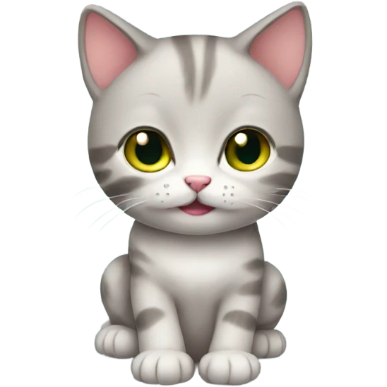 Cute kitty emoji