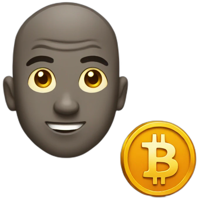big bitcoin emoji