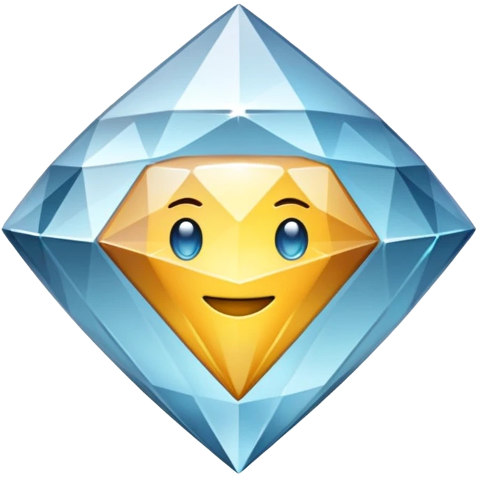 diamond CD emoji in minimalist style with a large scratch emoji