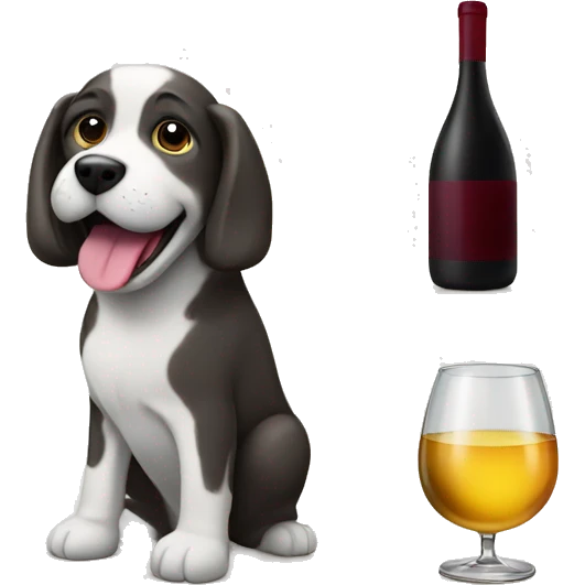 work, motor, sun, wine, dog emoji
