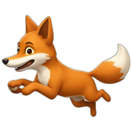 The quick brown fox jumps over the lazy dog emoji