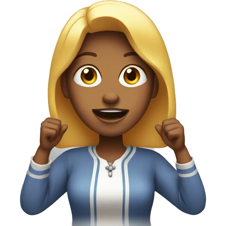 woman like mary surprised but with both hands open emoji