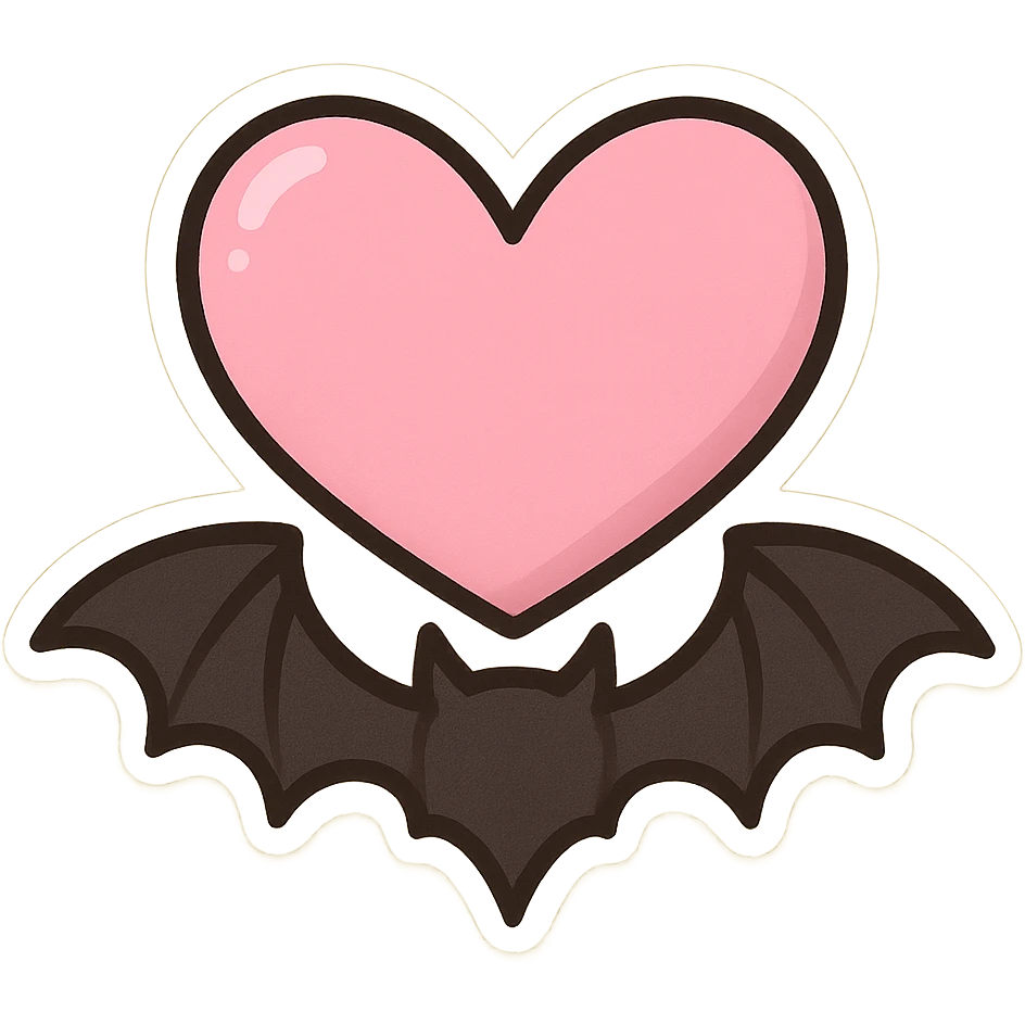 Goth pink object emoji
