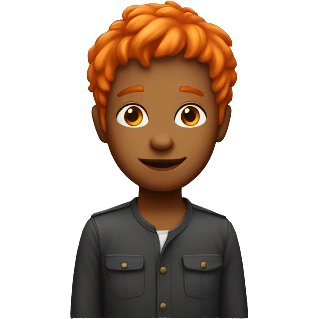 red person eith orange hair emoji