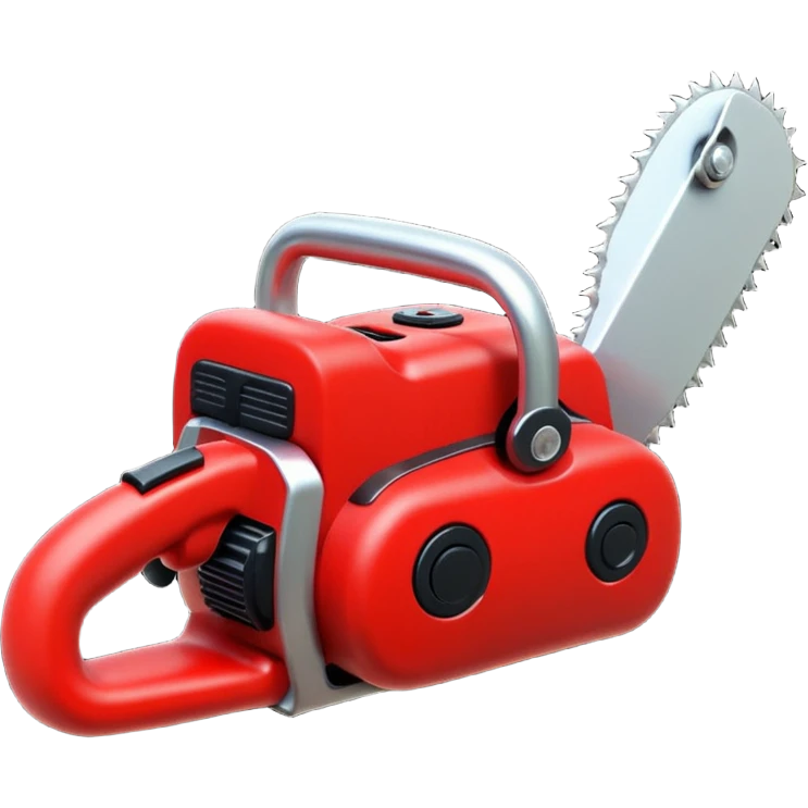 Plush chainsaw emoji