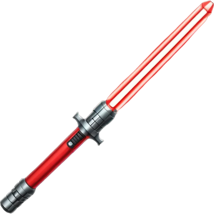 Red lightsaber emoji