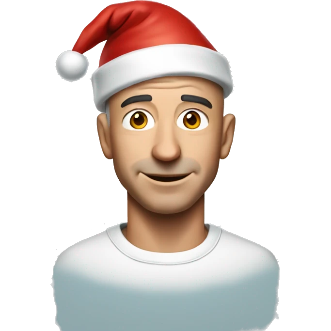 jeff bezos with santa hat emoji