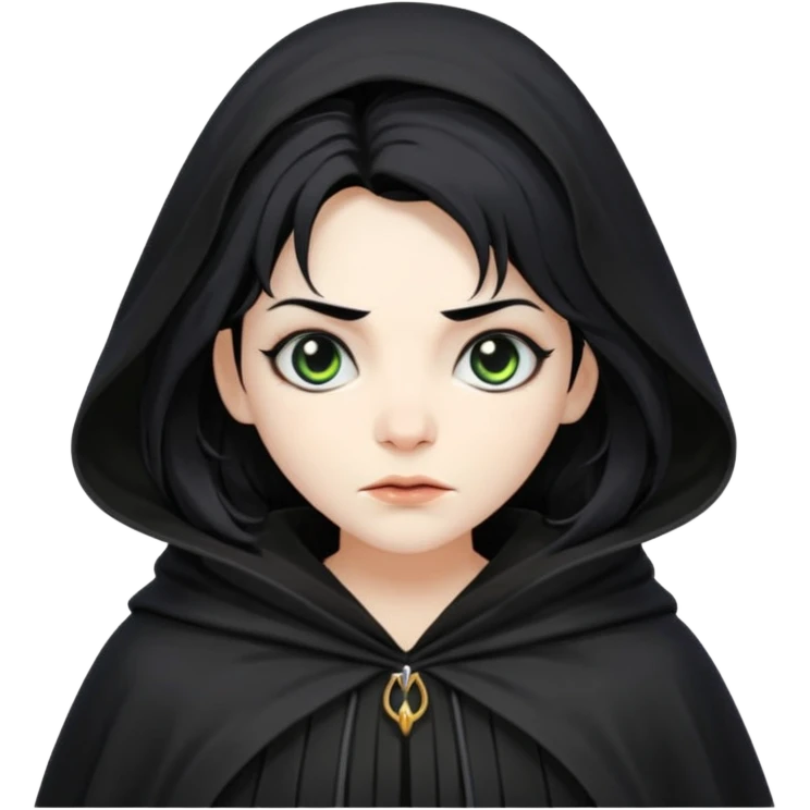 evil witch with messy hair emoji