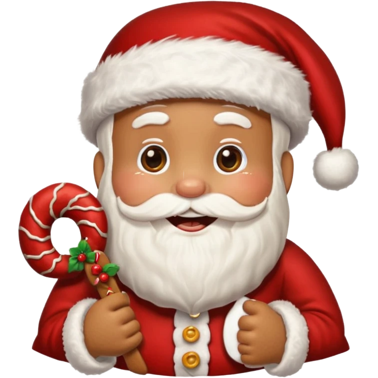 santa gingerbread emoji