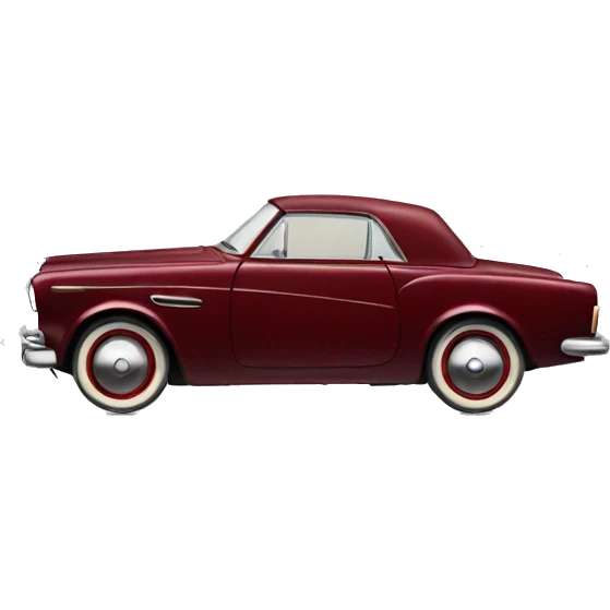 Dark red vintage car emoji