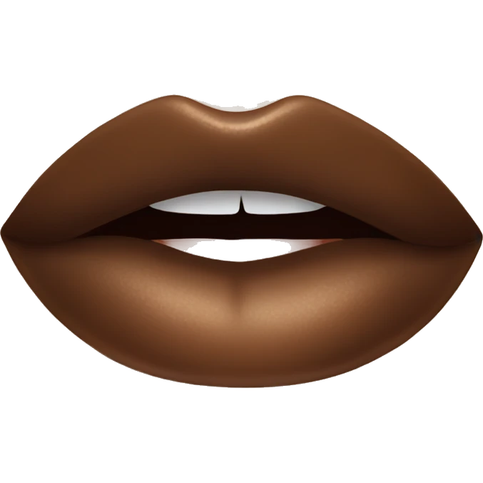 a brown lipgloss emoji