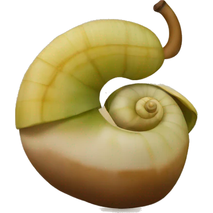 Maceta en forma de caracol  emoji
