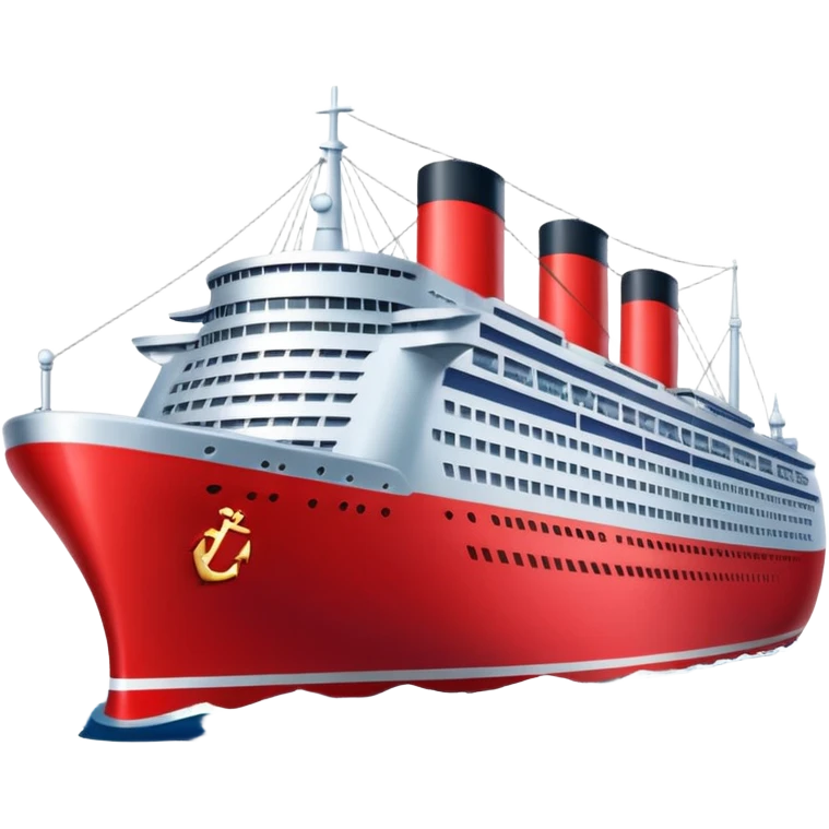 red navy ship emoji