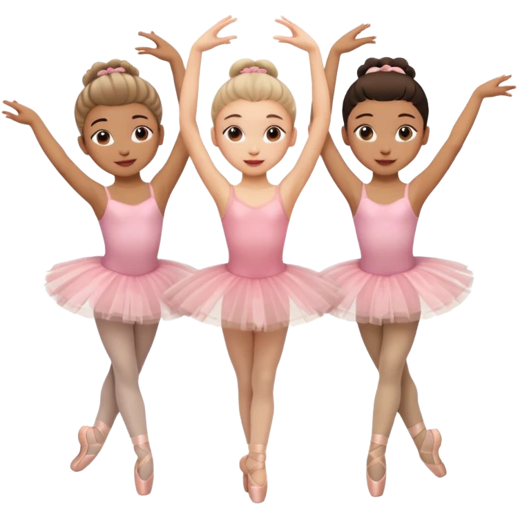 Triplets dancing emoji
