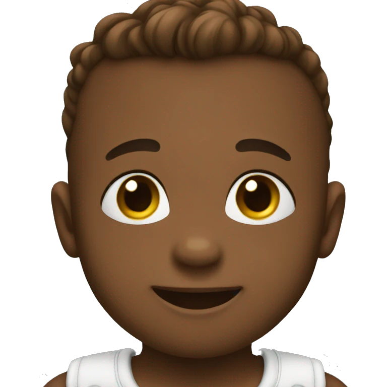 Down baby boy smiling emoji