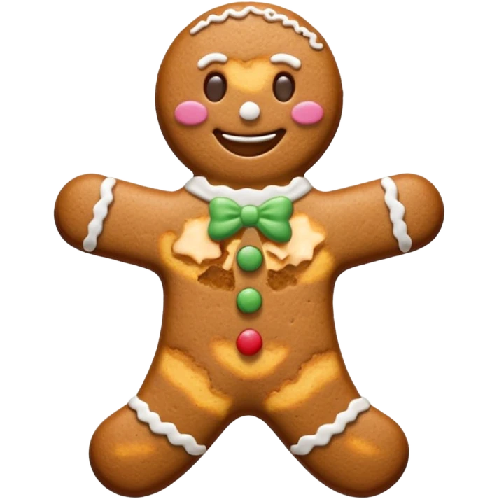 gingerbread man cookie emoji