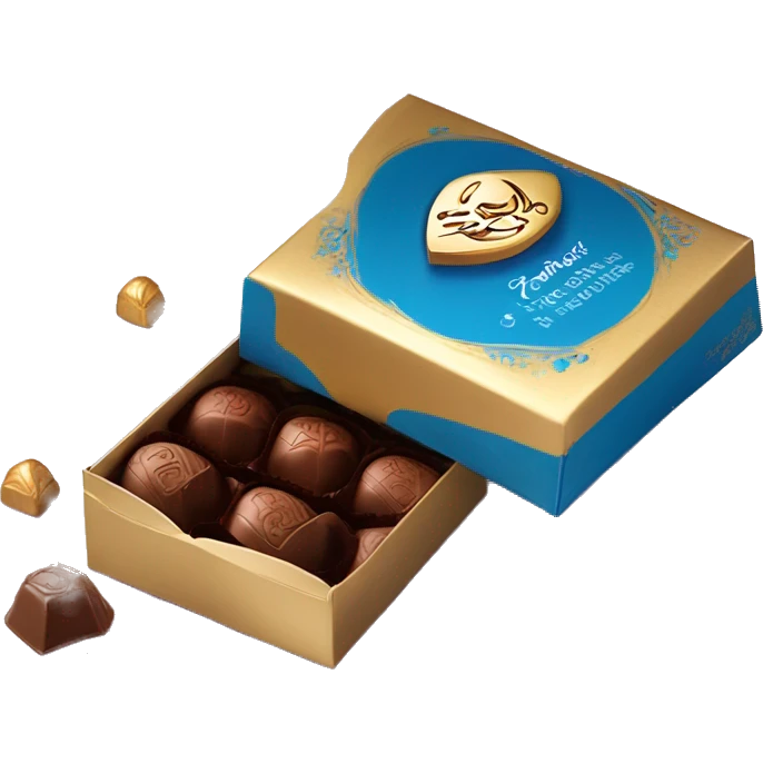 Lindt chocolates with 70% cocoa in a gift box emoji
