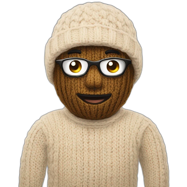 Knitted stories emoji