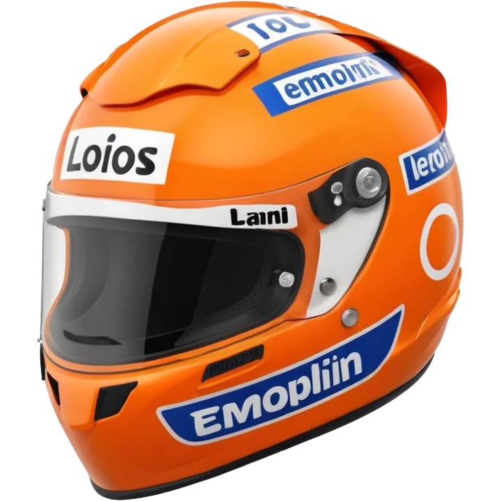 racing helmet lando norris emoji