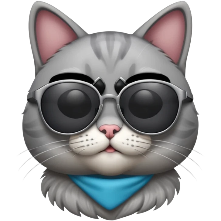 Cat wearing sunglasses emoji