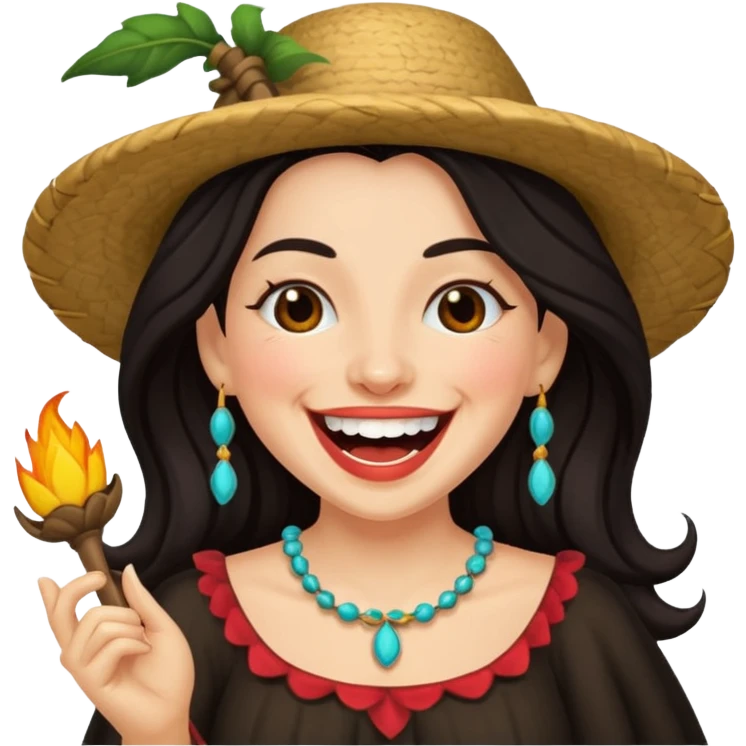 Bruja riendo  emoji