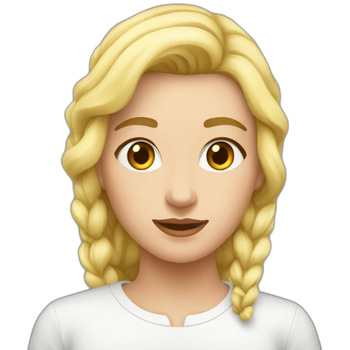 Жінка з рожевыми волоссям emoji