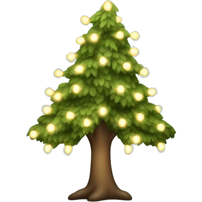 tree with fairy lights  emoji