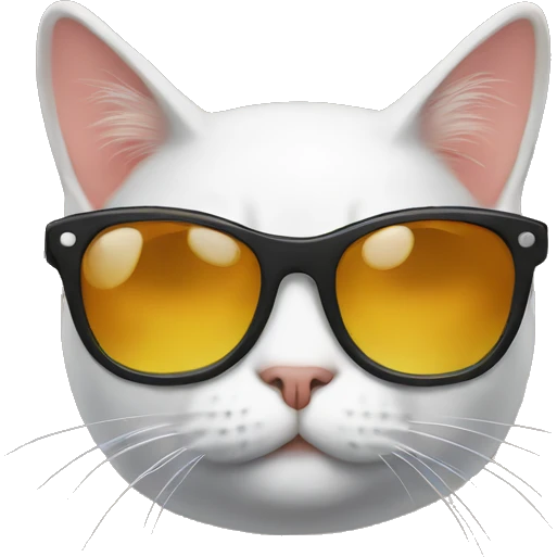 Cat with sunglasses emoji