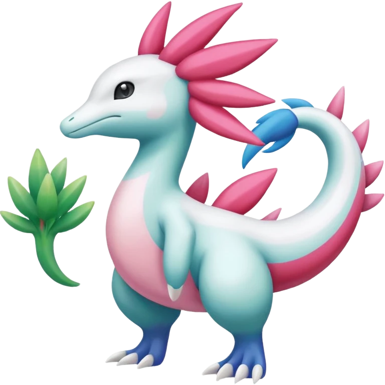 Mezprit-Milotic-Shaymin-Palkia-Pokémon, full body emoji