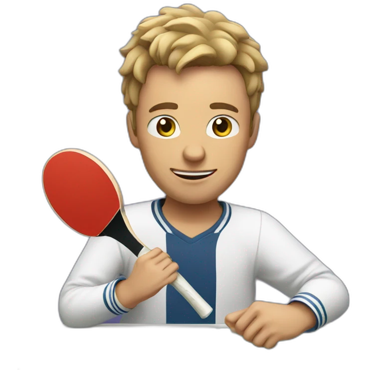 Man playing table tennis emoji