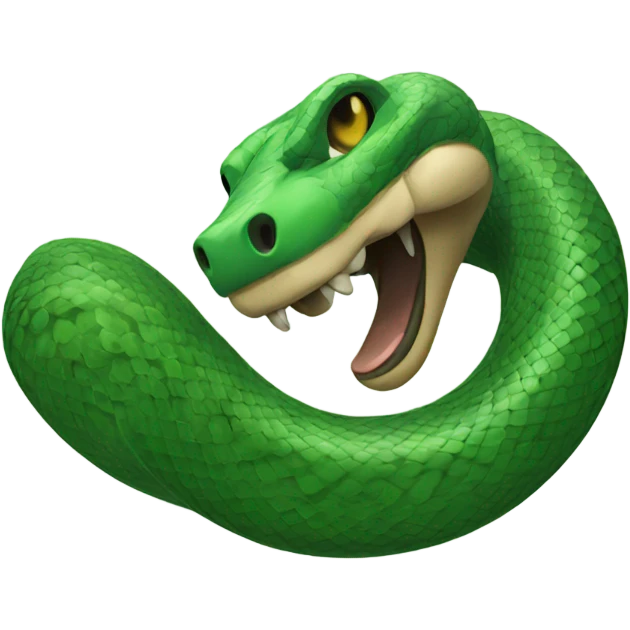 Snake with bant emoji
