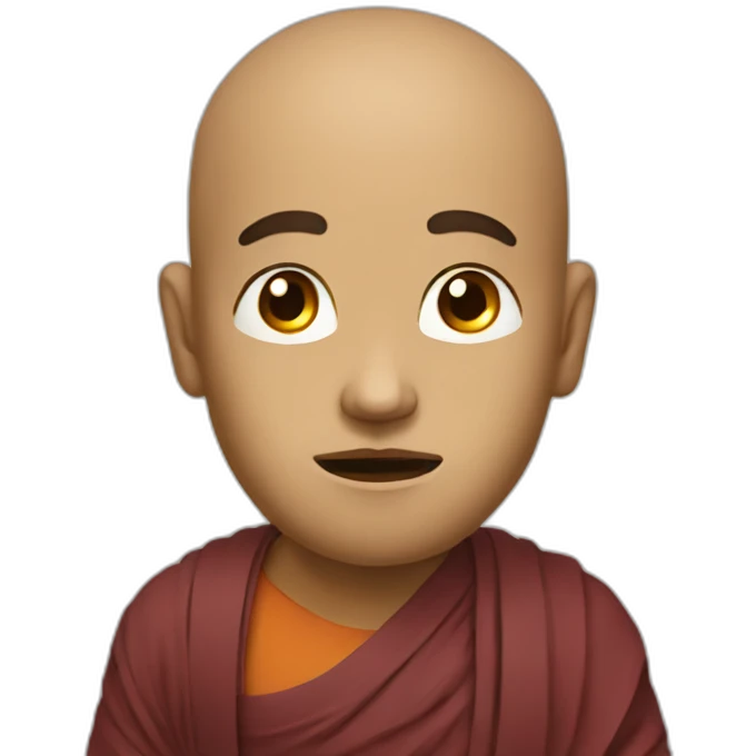 Anxious Buddhist emoji