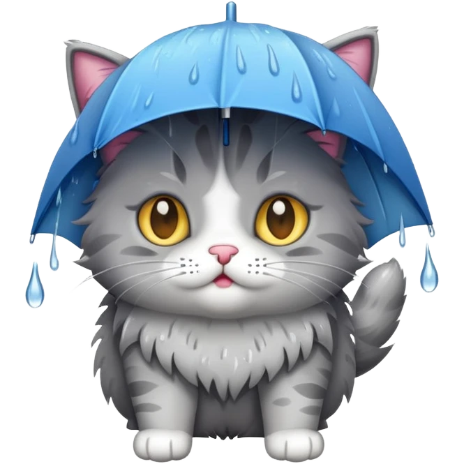 cat in the rain emoji