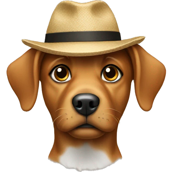Dog hat emoji