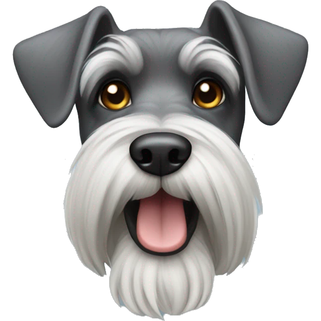 a sharp-eared Schnauzer emoji
