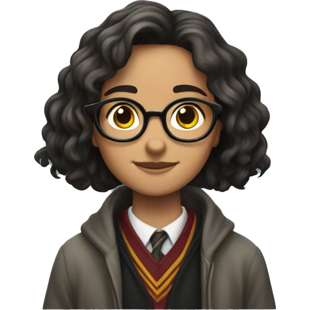 Une fille qui regarde Harry Potter  emoji
