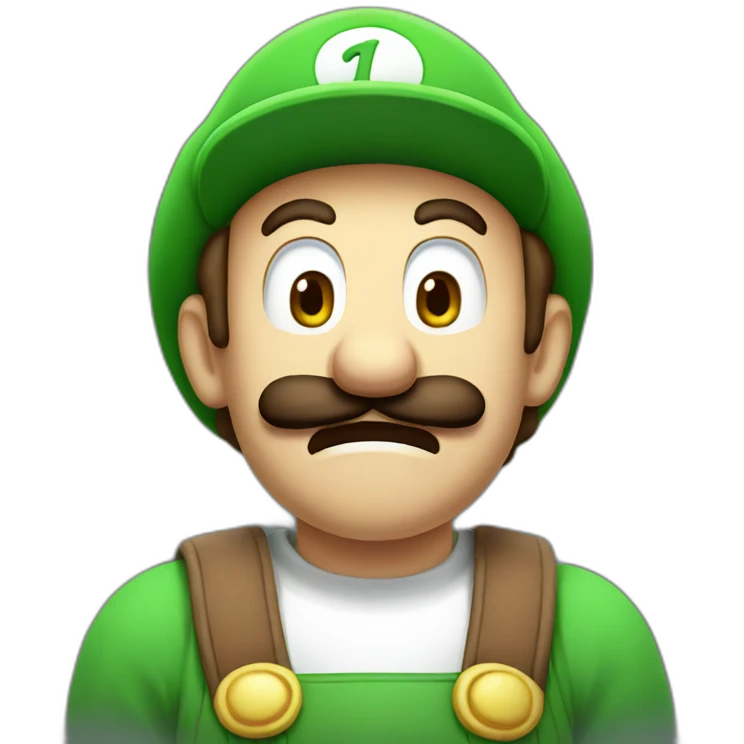 scared luigi emoji