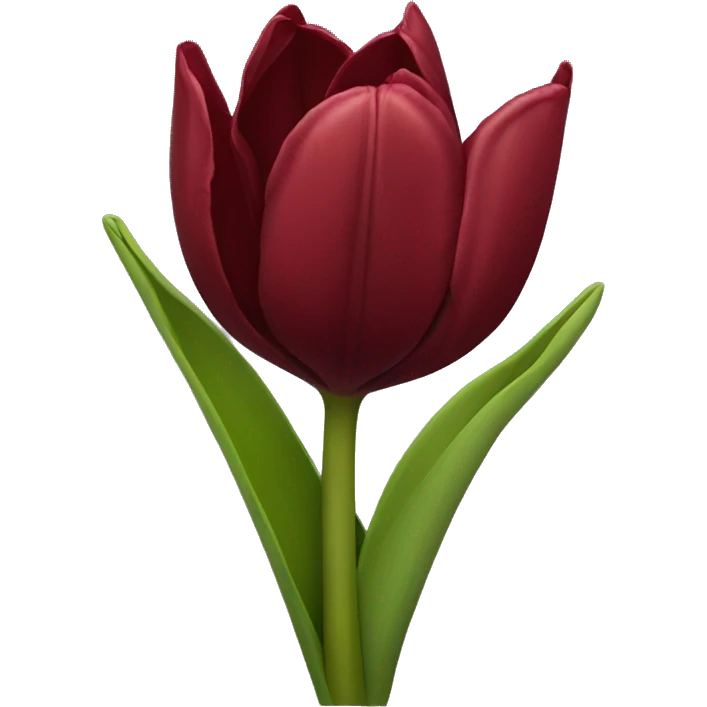 Dark red tulip bouquet  emoji