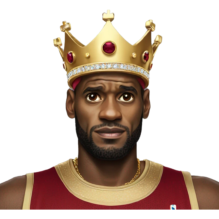 Lebron king crown emoji